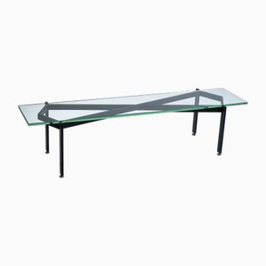 Table Basse avec Structure en Fer Noir, Italie, 1960s