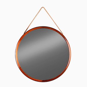 Runder Palisander Spiegel von Uno & ÖSten Kristiansson für Luxus