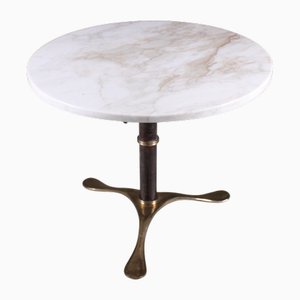 Mesa de centro de mármol y latón, 1950