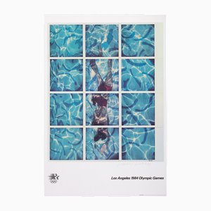 David Hockney, Olympiade in Los Angeles, 1980er, Lithografisches Poster
