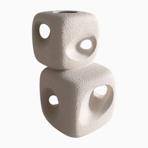 Vase Sculptural Vintage en Céramique par Roberto Rigon pour Bertoncello, Italie, 1960s