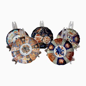 Assiettes Imari Antiques, Japon, 1900s, Set de 5