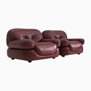 Set of Italian Armchairs by Sapporo for Mobil Girgi, 1970s