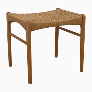 Sgabello moderno in quercia di Peder Kristensen per Glyngøre Stolefabrik, Danimarca, anni '60