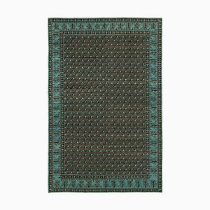 Vintage Turkish Hand-Knotted Oushak Rug