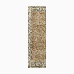 Vintage Hand-Knotted Runner Rug