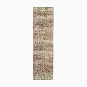 Vintage Hand-Knotted Runner Rug