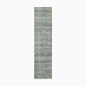 Blau überfärbter Vintage Läufer