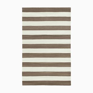 Vintage Striped Dhurrie Rug, 2000s
