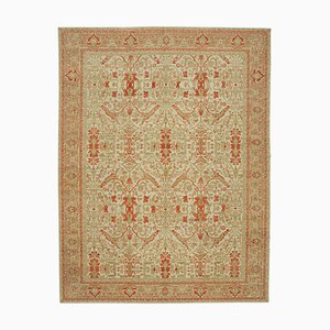 Hand-Knotted Wool Oushak Rug