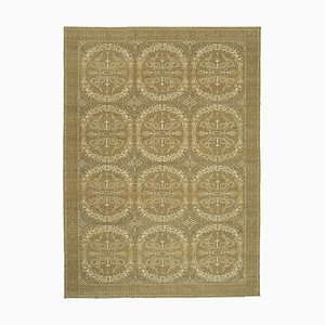 Hand-Knotted Oushak Wool Rug