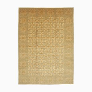 Orientalischer Beige Oushak Teppich