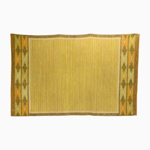 Mid-Century Swedish Kilim Rug by Ingegerd Silow, 1960s