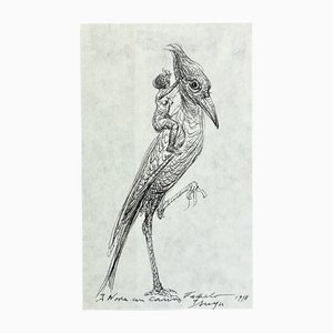 Roberto Fabelo, Kuba, Original Tuschezeichnung, 1998