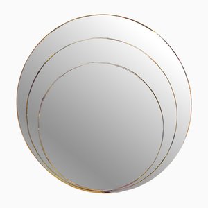 Miroir Mural Art Rond Franz Sartori pour Crtistal, Italie, 1970s