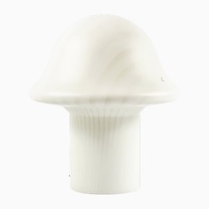 Large Mid-Century Space Age Glass Mushroom Table Lamp from Peill & Putzler, Germany, 1970s