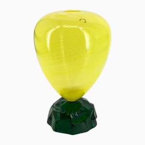 Postmodern Flower Vase Simira in Murano Glass by Alessandro Mendini for Venini, Italy, 1989
