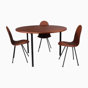 Table et Chaises par Franco Campo et Carlo Graffi, 1958, Set de 4