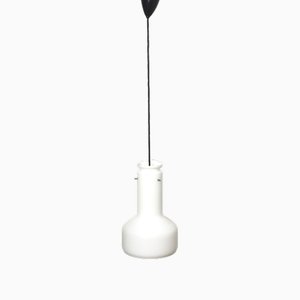 Lampe Vintage en Verre Opalin, Italie, 1960s