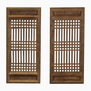 Rechteckige Fensterpaneele, 2er Set