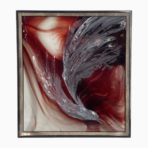 Renate Groß, Vogel Rock, 1985, Malerei auf Glas
