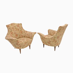 Set of Mid-Century Modern Italian Manta Armchairs, 1950s