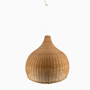 Mid-Century Hanging Lamp Made of Rattan, Germany, 1960s
