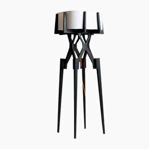 Lese Floor Lamp in Charcoal Black by Konstantin Achkov for Lock