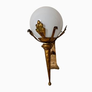 Large Regency Lantern Wall Light, 1930s