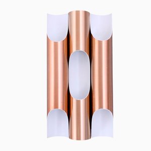 Lámpara de pared Fuga de latón y cobre de Maija Liisa Komulainen para Raak, años 60