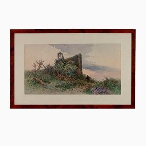 Angelos Giallinas, Landscape, Watercolor