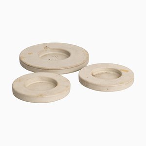 Round Ceramic Ashtrays, Holland, 1960s, Set of 3
