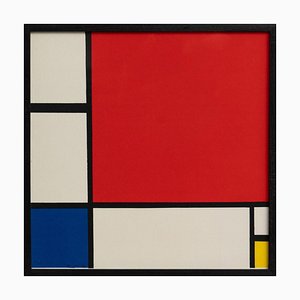 Piet Mondrian, Composition C No. III in Red, Blue, and Yellow, Lithograph