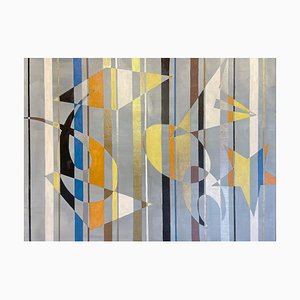 Lorraine Benton, Formes Géométriques, 2024, Huile sur Toile