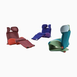 Wink Chairs by Toshiyuki Kita for Cassina, Set of 3