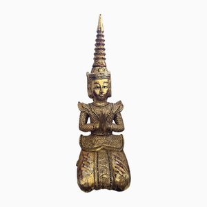 Figure of Buddha, 1990s, Giltwood