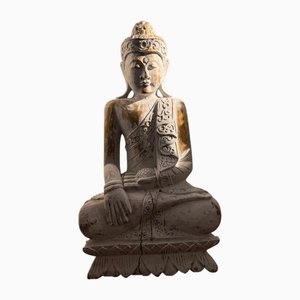 Tall Buddha, 1990s, Wood