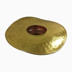 Sombrero-Shaped Brass and Copper Centrepiece, Italy, 1960s