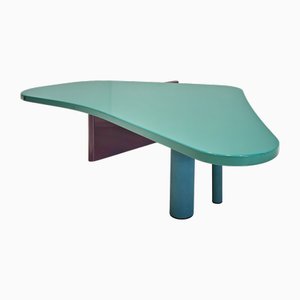 Asymmetrical Coffee Table in Glossy Lacquer from Saporiti Italia, 1980s