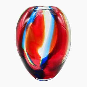 Jarrón de cristal de Murano, Italia, años 70