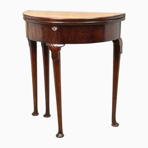 Table à Thé Demi-Lune Géorgienne 18ème Siècle, 1730