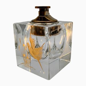 Encendedor de cristal de Murano con acabado artesanal en oro de 24 k de Pagnin & Bon, Italia, años 60