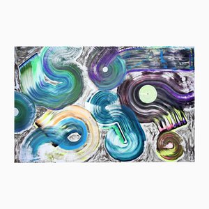 Sumit Mehndiratta, Patinage Couleur, Acrylique sur Toile