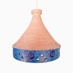 Lampe à Suspension Mid-Century par Aldo Londi pour Bitossi, 1970s