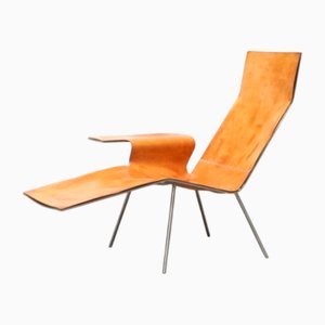 Poltrona Ll04 in pelle di Maarten Van Severen per Pastoe, Belgio, 2004