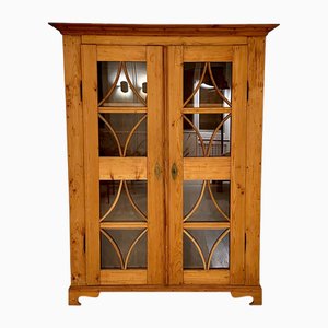 19th Century Swedish Biedermeier Vitrine / Bookcase in Pine, 1860s