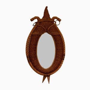 Wall Mirror attributed to Audoux Et Minet