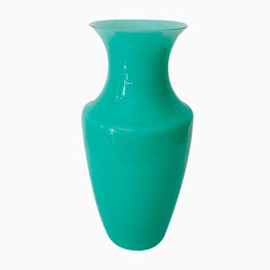 Vaso in vetro di Murano turchese di Nason per Maestri Di Murano, anni '90