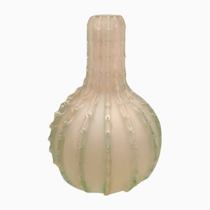 Vase en Verre Dentelè Vert par René Lalique pour Lalique, 1912