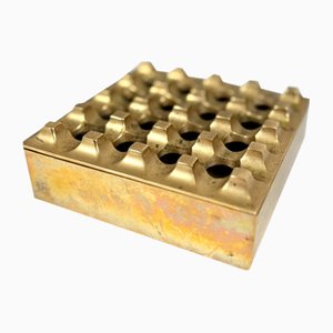 Swedish Ultima Brass Ashtray by Bo Ljungberg & Holger Bäckström, 1960s
